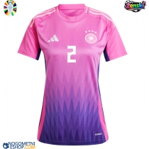 Ženski Nogometni dresi Nemčija Antonio Rudiger #2 Gostujoči EP 2024 Kratek Rokav